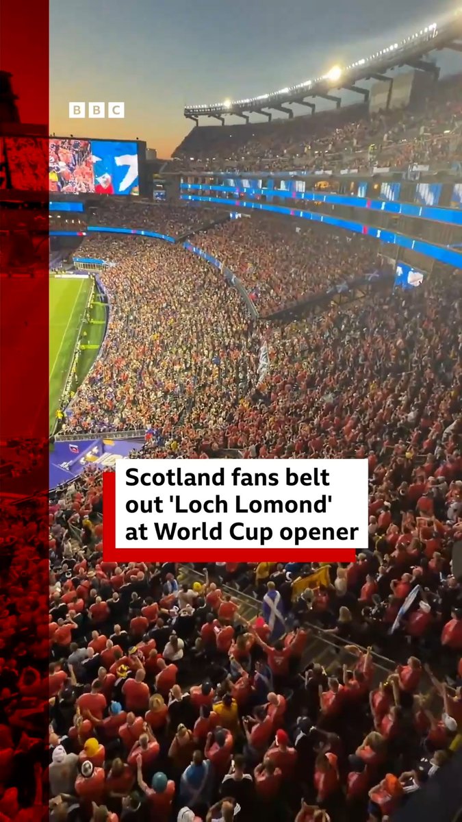 Watch as thousands of Scotland fans sing Runrig's 'Loch Lomond' at their opening World Cup match against Haiti in Boston. More on Scotland at the World Cup: