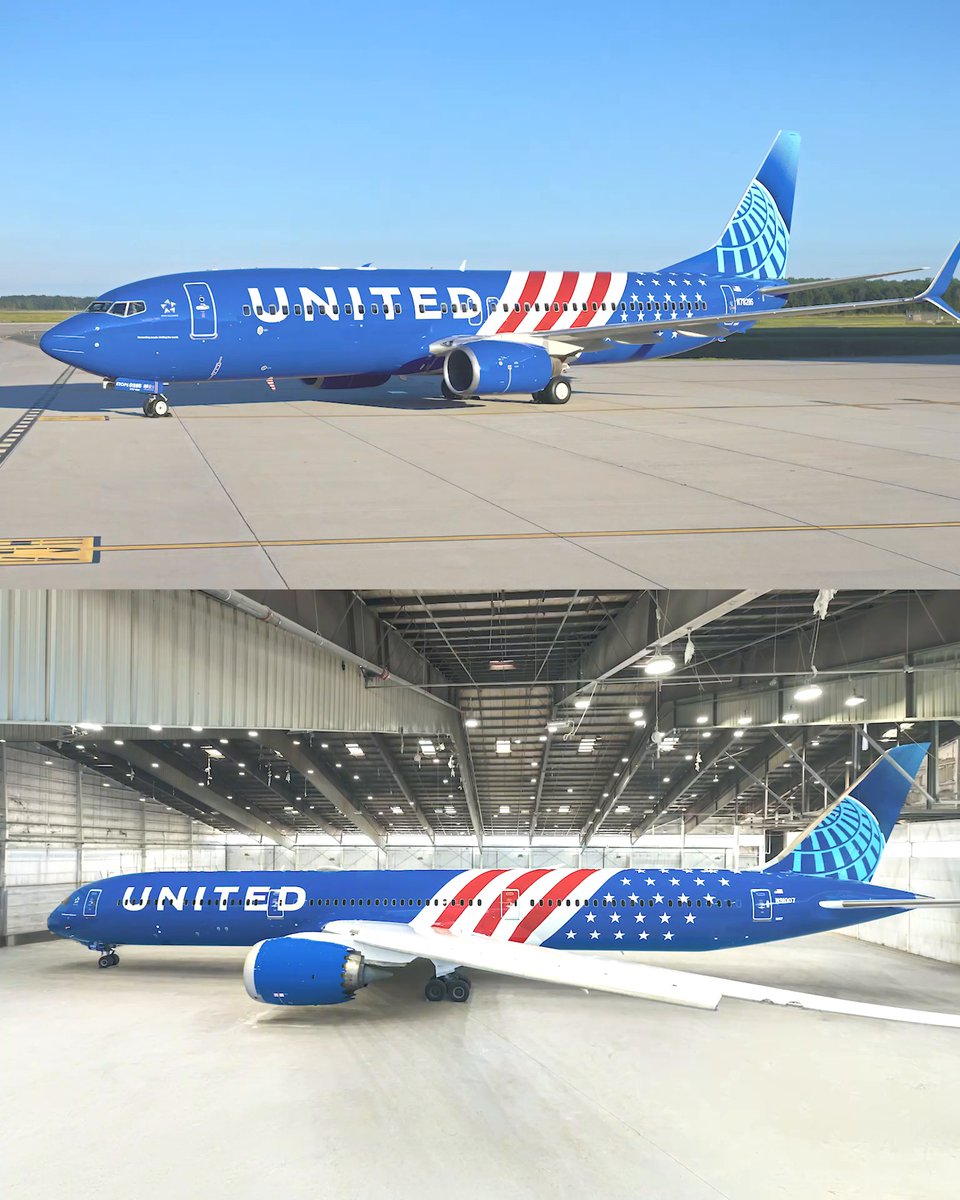 As America celebrates 250 years, our newest specialty livery honors the selfless contributions of our nation’s veterans, including the 8,300 military veterans, of which 1,500 are active members of the National Guard and Reserve forces currently at United. Painted on both a 737-800 and 787-10, you can track the Stars and Stripes planes with these tail numbers: N91007 and N78285