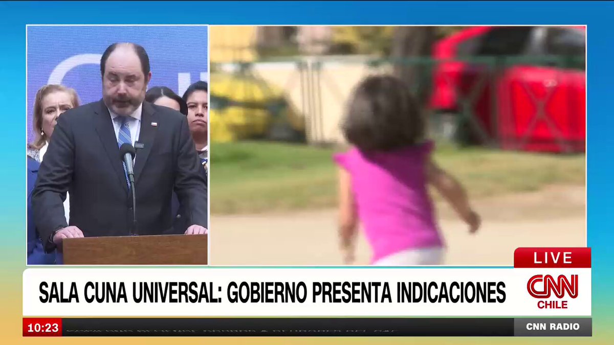 #CNNChileRadio | Tomás Rau, ministro del Trabajo: "El fondo de Sala Cuna se va a financiar con una cotización de 0,35% la cual va a ser compensada con una disminución en igual porcentaje que paga el empleador al seguro de cesantía".