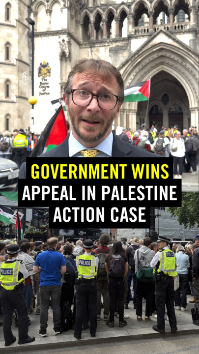Today's ruling by the Court of Appeal is deeply disappointing. This case remains about much more than one group. What’s important for all of us to understand is that proscription is one of the strongest powers the government has. Treating protest as terrorism leaves the door wide open for governments to suppress other protest movements in the future. We have long said that the banning of Palestine Action as a terrorist organisation is a grave misuse of counter-terrorism powers with serious consequences for human rights. It is a huge overreach to treat direct action protest as terrorism. Amnesty will continue to defend the freedoms that allow people to speak out and hold the powerful to account.