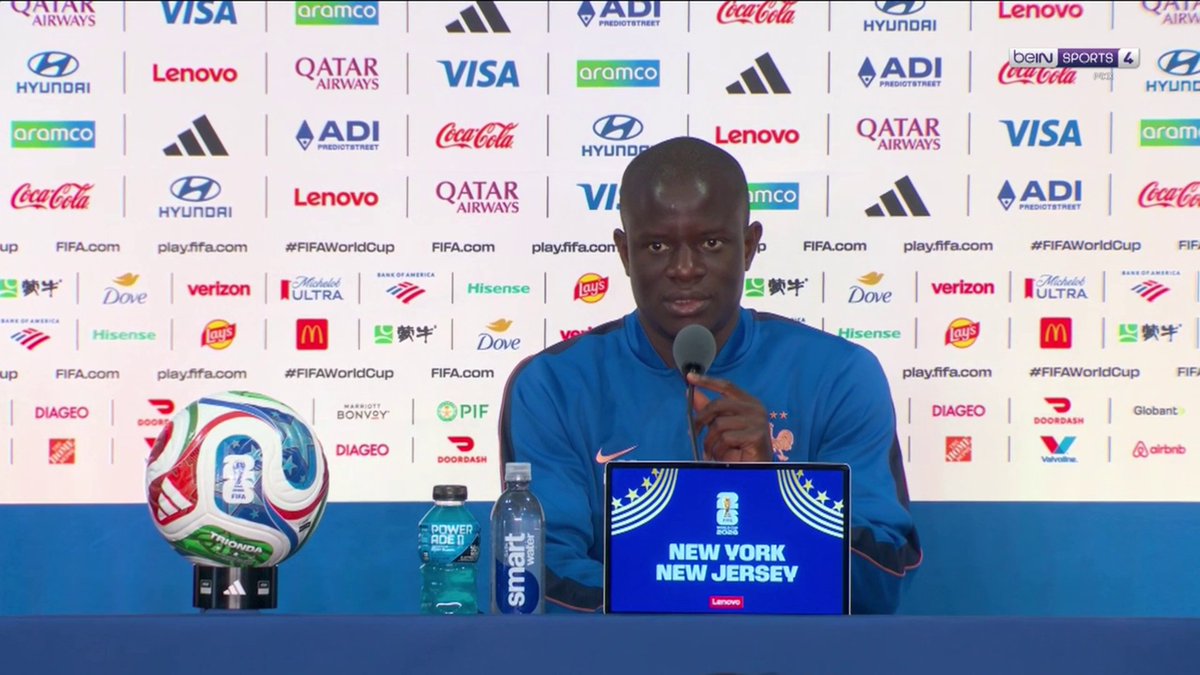 🚨 N’Golo Kanté 🇫🇷 : « POUR NE PAS SE FAIRE SURPRENDRE, C’EST IMPORTANT DE COMMENCER CETTE COMPÉTITION AVEC UNE VICTOIRE. » ✅ 🎥 beIN SPORTS
