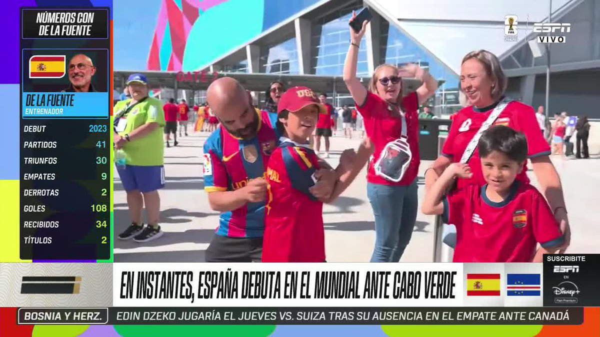 🇪🇸 "EL MEJOR EQUIPO DEL MUNDO" Luis de la Fuente, certero con su plantilla de la Selección de España. ¿QUÉ TE PARECE? ⚡ #ESPNMundial 📺 Mirá los mejores partidos de la #FIFAWorldCup por ESPN, en el Plan Premium de #DisneyPlus