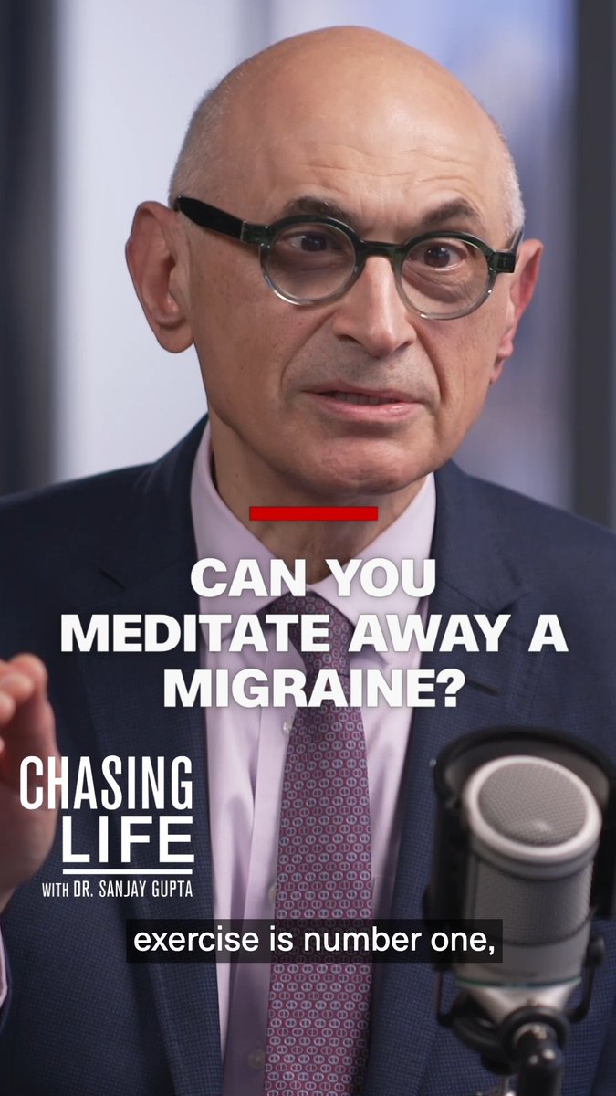 "Even five minutes brings great benefits.” On this week’s Chasing Life, Dr. Alexander Mauskop reveals why he prescribes exercise and meditation to every one of his patients suffering from chronic headaches Full episode here: and wherever you get your podcasts.