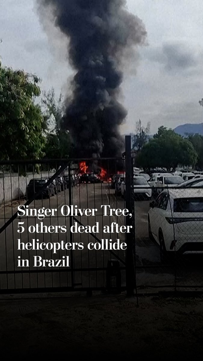 American electro-pop singer Oliver Tree died on June 14 in a mid-air helicopter collision that killed six people in Rio de Janeiro The crash is under investigation, but Rio de Janeiro police said early indicators pointed toward human error.