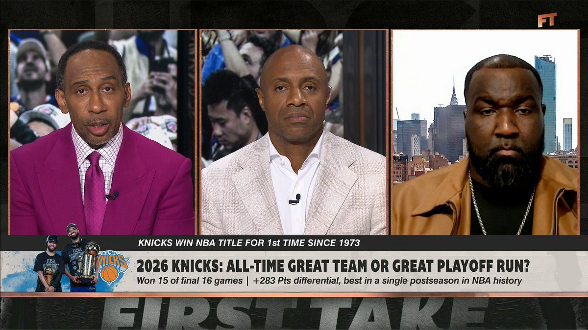 "[Charles Oakley] doesn't hear that love enough, I have to say on national television we love you." —Stephen A Smith on "the hurt" Charles Oakley feels towards the Knicks.