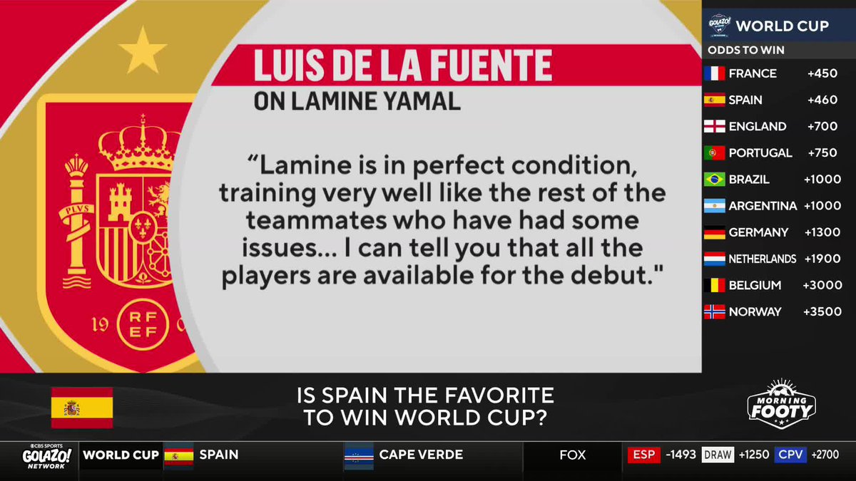 “They can hurt you in so many ways and that's what makes them the most dangerous team in this competition.” JayDee Dyer believes Spain have weapons all over the pitch heading into their clash with Cabo Verde 🇪🇸