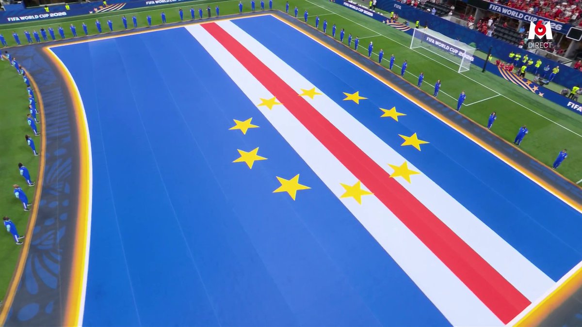 L'HYMNE DU CAP-VERT 🇨🇻 RETENTIT POUR LA PREMIÈRE FOIS DANS L'HISTOIRE DU MONDIAL. 🥹 🎥 M6 - Coupe du Monde de la FIFA 2026™