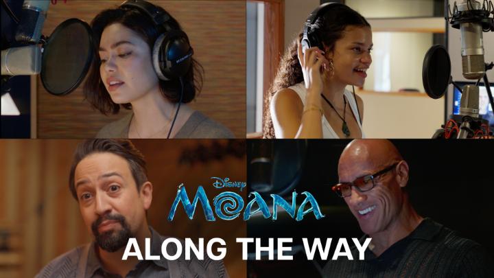 Get a behind the scenes look of the new single "Along The Way," written by Lin-Manuel Miranda and performed by Auliʻi Cravalho, Catherine Lagaʻaia, and Dwayne Johnson.