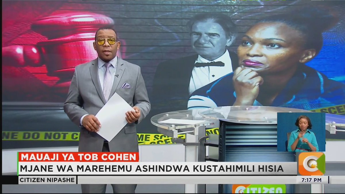 Mauaji Ya Tob Cohen: Mjane wa marehemu ashindwa kustahimili hisia Video ya namna mwili ulivyopatikana yachezwa Sarah Wairimu ataka kuruhusiwa kwenda nyumbani #CitizenNipashe