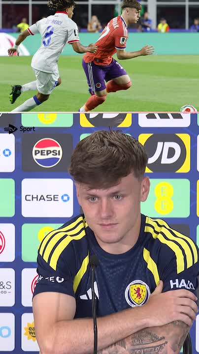 'Both my calves decided to leave the stadium before me' Ben Gannon-Doak on why he didn't mind being substituted during Scotland's World Cup win over Haiti.
