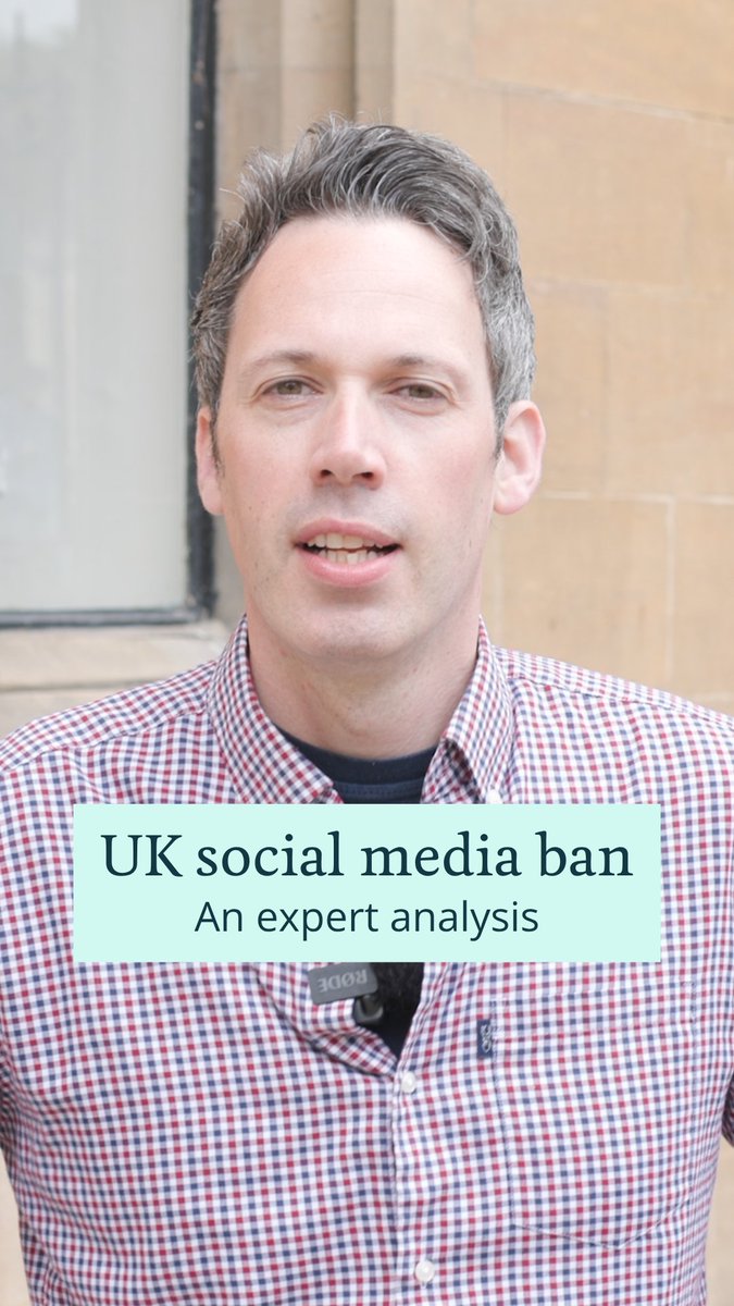 The UK government has announced plans to introduce a social media ban for under-16s by spring 2027. Professor Sander van der Linden shares his reaction to today's news, and measures it against the evidence we already have about social media restrictions. Learn more about his proposal for social media passports 👉 Professor Sander van der Linden is the Director of the Cambridge Social Decision-Making Laboratory and a Professorial Fellow of Churchill College. #SocialMediaBan #SocialMedia