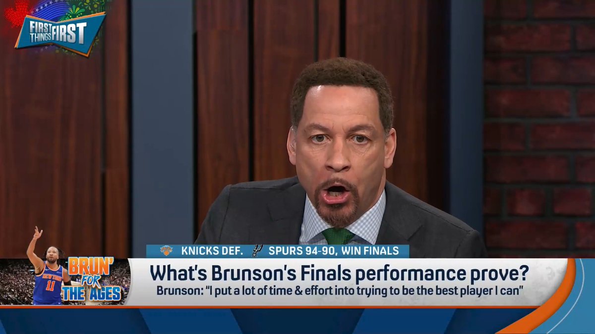 .Chris Broussard shares a PSA on behalf of basketball: “One thing Jalen Brunson showed and proved is that the mid-range jump shot is STILL a great weapon.”