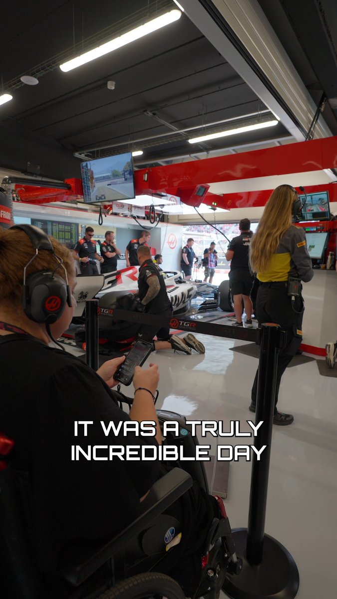 It was fantastic to welcome Pauline into the Paddock this weekend and make her dream come true 🤗 #HaasF1 #F1 #BarcelonaGP