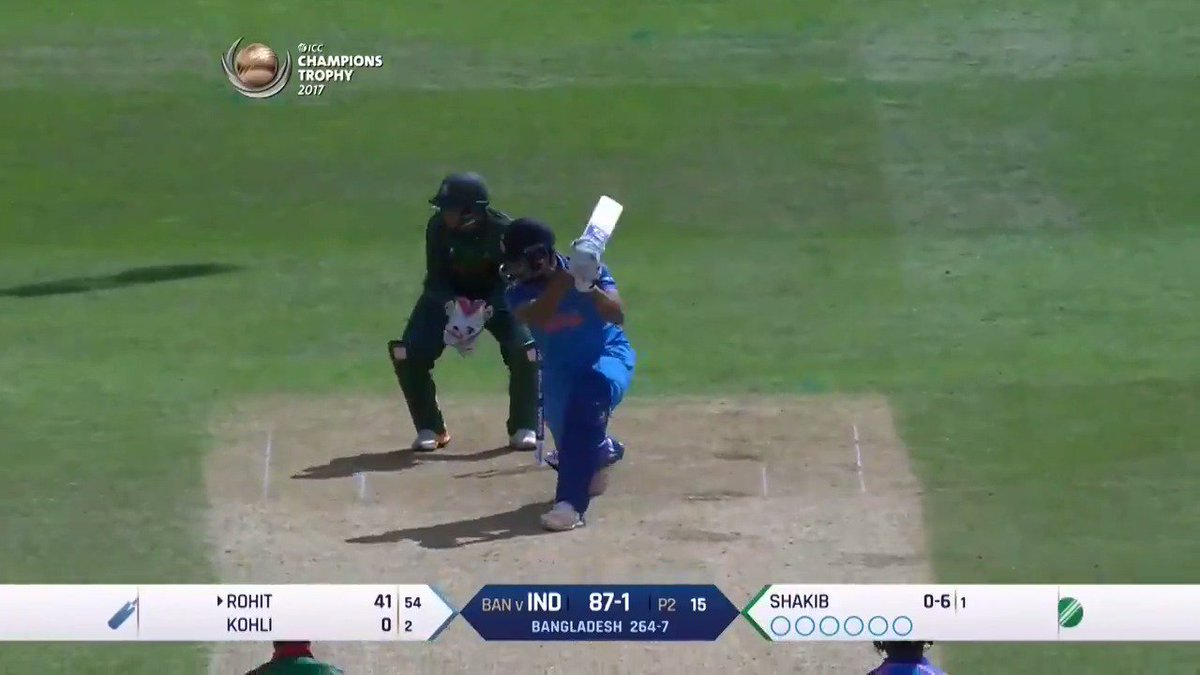 A ROHIT SHARMA CLASSIC "OTD IN 2017" IN CHAMPIONS TROPHY SEMI-FINAL. 🇮🇳😍