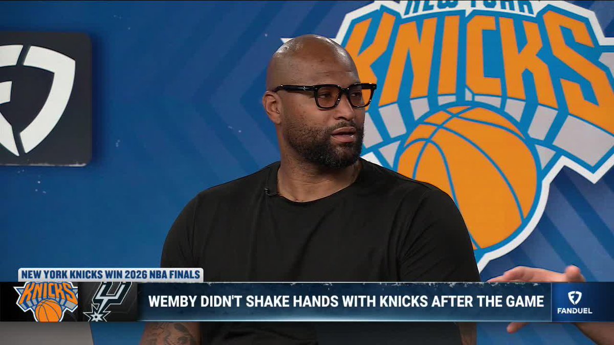 "What if Wemby don't respect the Knicks?" 👀 Unlike @BoogieCousins, Chandler Parsons questions the Spurs superstar's maturity after not shaking hands 🤨 Michelle Beadle thinks it stems from treatment by Knicks fans 😳 Lou Williams says that has nothing to do with the team 🗣️