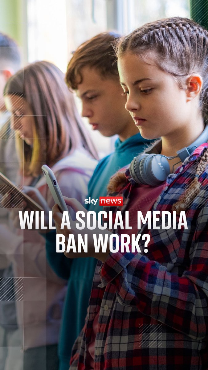 The prime minister has announced a ban on under-16s accessing certain social media sites, with the technology secretary facing questions about it in the Commons. Sky's @RowlsManthorpe gives his take on how successful the ban is likely to be ⬇️ Read more: