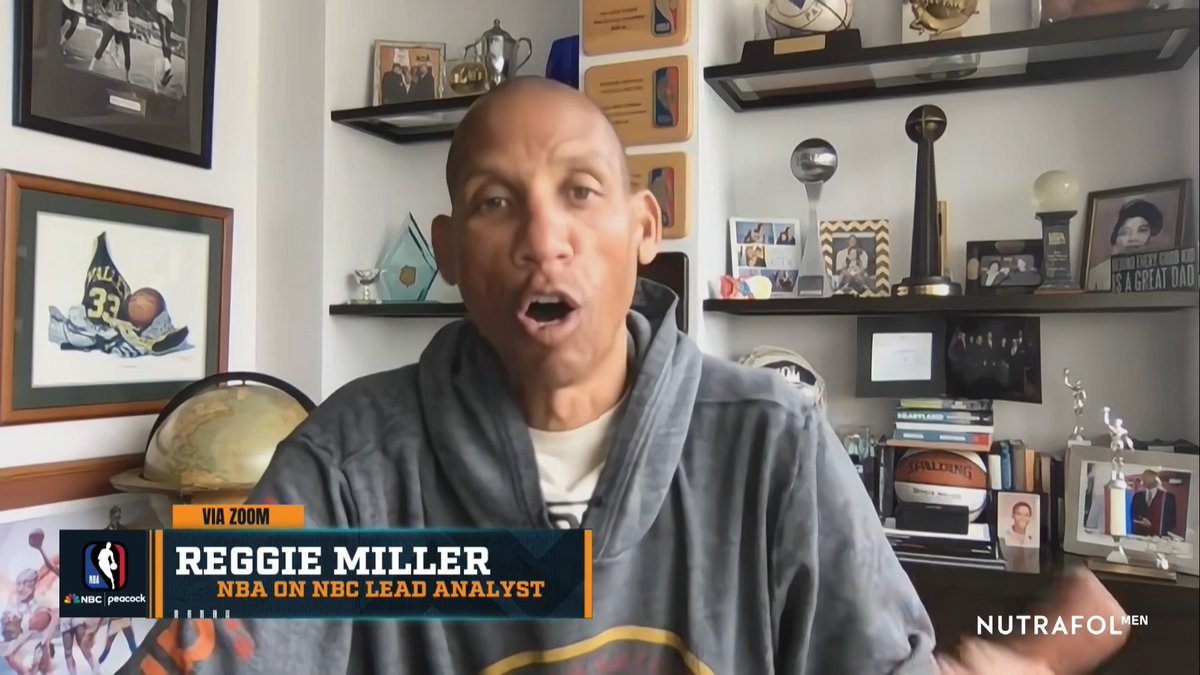 "I wish that they would've picked up Chris Paul just as an insurance vet on that bench, for moments like the Finals." – Reggie Miller on the #Spurs (Nutrafol #PARTNER)