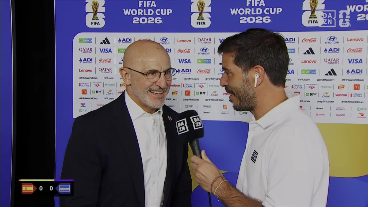 🗣️ "El partido de hoy deberíamos haberlo ganado. Nos ha faltado frescura y finura" Luis de la Fuente y su análisis en DAZN del empate ante Cabo Verde #DAZNMUNDIAL #FIFAWorldCup