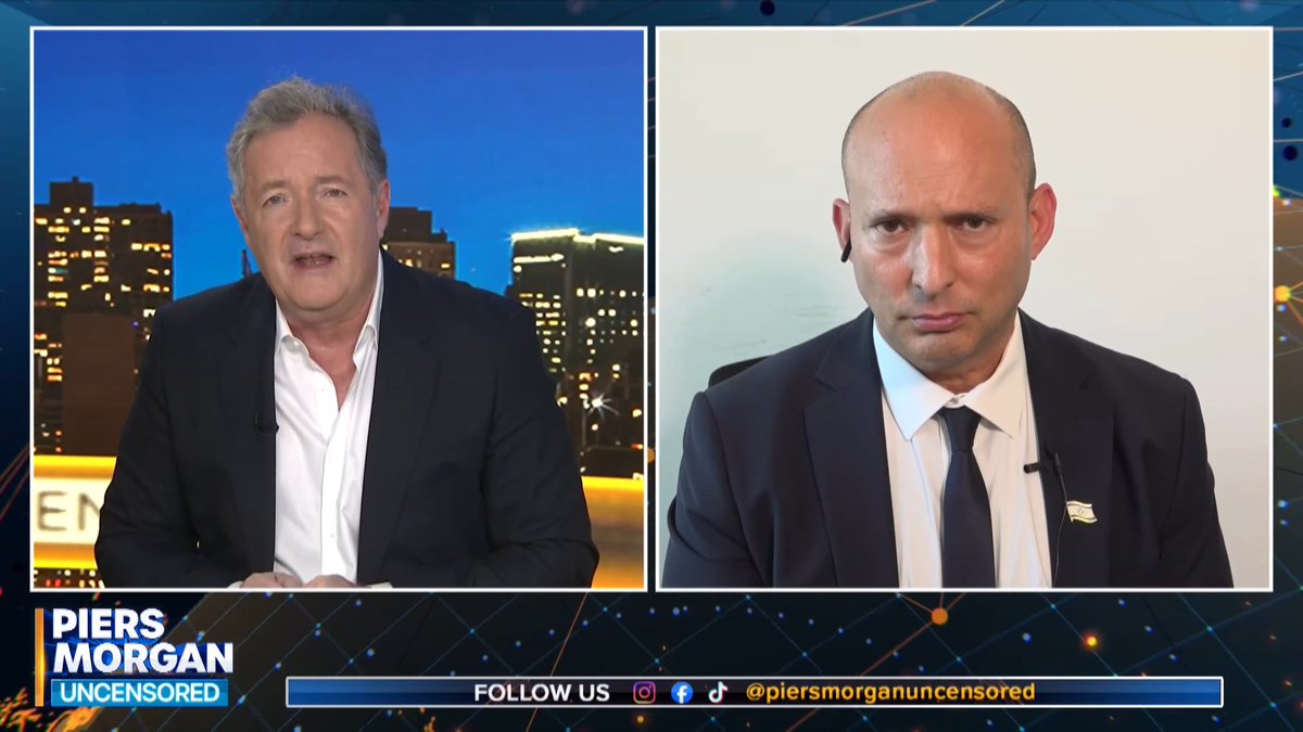 'I wanna tell the Iranian regime... I'm gonna be your worst nightmare EVER.' Naftali Bennett tells Piers Morgan he 'won't relent' if he leads a new government in Israel. Watch more👇 📺 Piers Morgan | Naftali Bennett נפתלי בנט