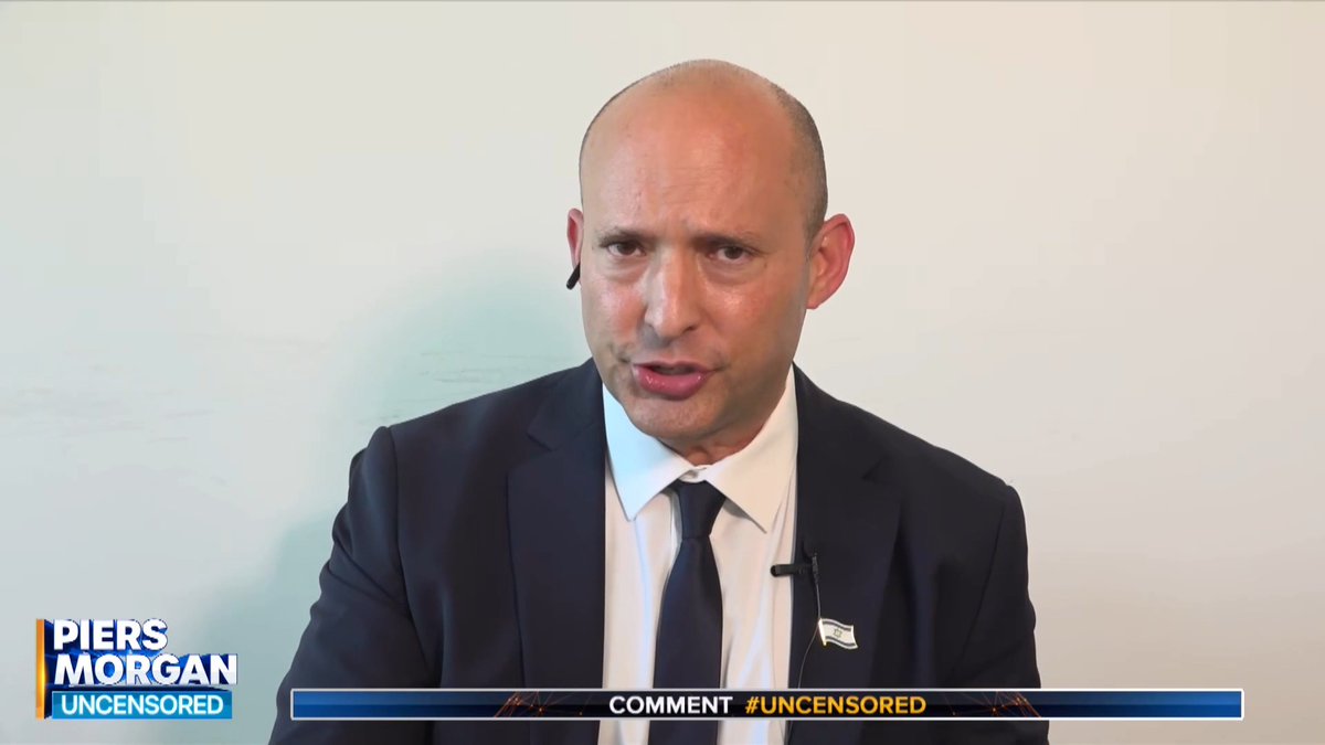 Former Israeli PM Naftali Bennett tells Piers Morgan the Iranian regime is "destined to collapse" - it's just a matter of when. Watch more👇 📺 Piers Morgan | Naftali Bennett נפתלי בנט