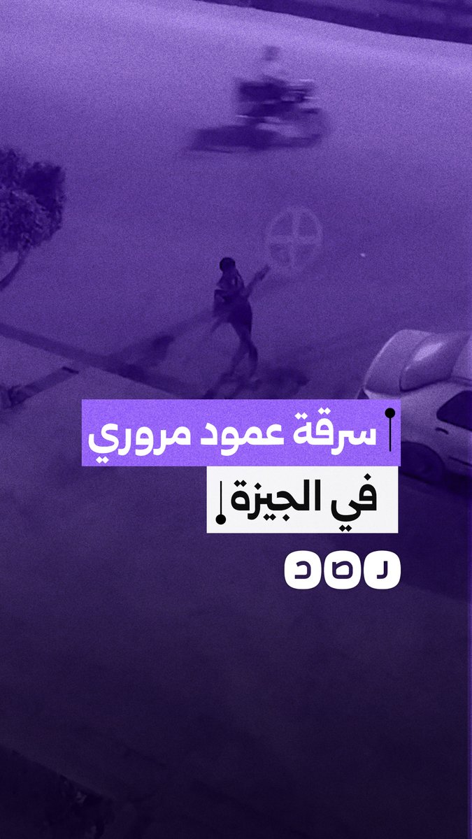 مشهد يوثق إزالة وسرقة عمود مروري في الجيزة على مرأى من المارة