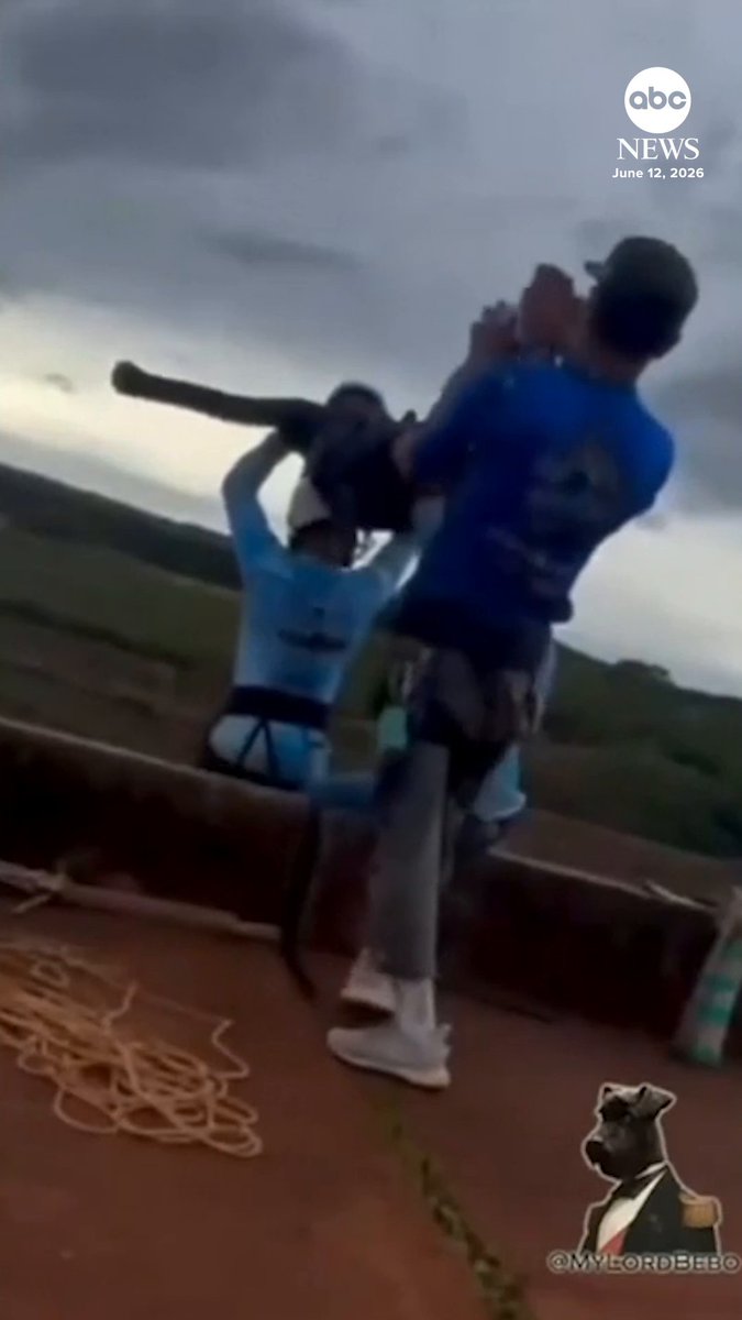 WARNING: GRAPHIC CONTENT. A 21-year-old woman died after being launched off a bridge in Brazil without the rope that was supposed to be attached, falling 120 feet to her death. Three men have been arrested in the case.
