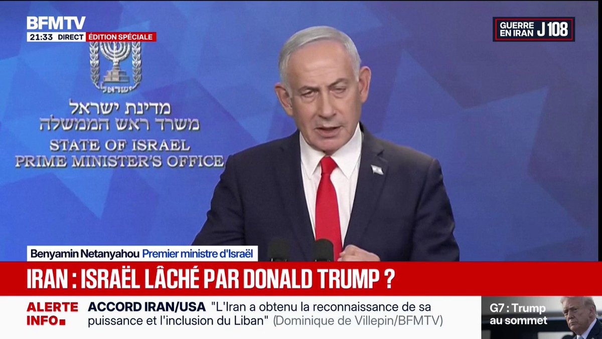 Iran: “Nous avons sauvés l’état d’Israël de la menace d’une destruction nucléaire”, affirme Benjamin Netanyahu, Premier ministre israélien