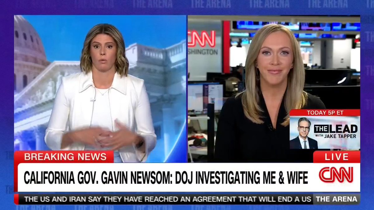 MORE: No DOJ investigation directly into CA Gov Newsom, according to a source familiar. But a US Atty in CA has been leading probes into people connected to Newsom including his wife over possible tax-related crimes. I joined Kasie Hunt with the latest on this developing story.