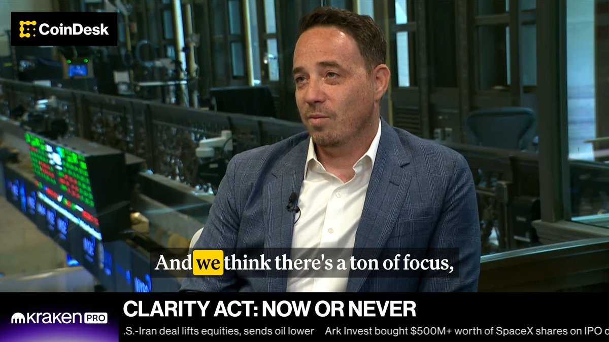 .Joshua Riezman says crypto legislation is at a "now or never moment." "We're closer than we've ever been" to passing market structure legislation, but unresolved ethics concerns remain a key hurdle.