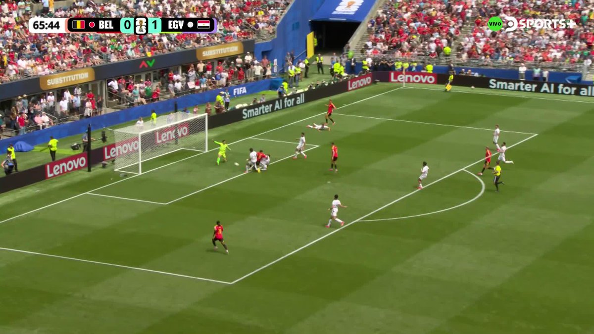 🤯🇧🇪 LUKAKU LO EMPATA PARA BÉLGICA VS EGIPTO EN LA PRIMERA PELOTA QUE TOCÓ.