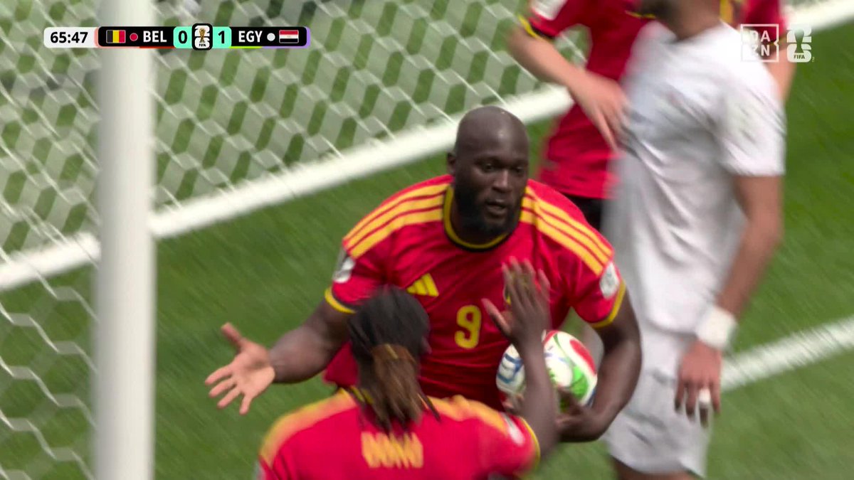 ルカク🇧🇪が交代直後にオウンゴール誘発！ 采配的中のベルギーがついに同点🔥 🏆️#FIFAワールドカップ グループG 🆚ベルギー×エジプト 📱#DAZN ライブ配信中 #本気で楽しむならDAZN