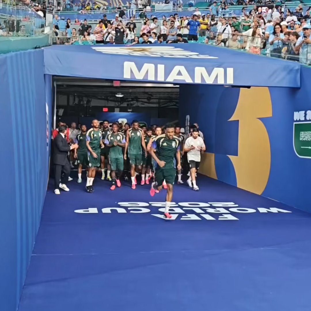 Saudi Arabia is ready in Miami. 🇸🇦 Find where to watch the #FIFAWorldCup! 👇