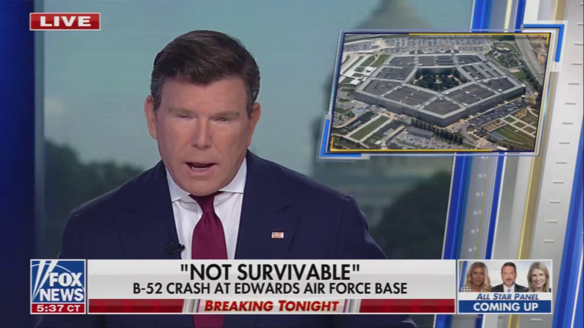 Sad news from Edwards AFB: A B-52 Stratofortress crashed shortly after takeoff on a routine test mission. Tragically, all eight crew members are believed to have perished, initial reports indicate the crash was not survivable. Prayers up for the families of these brave airmen and the entire military community standing strong for America. Full investigation underway.