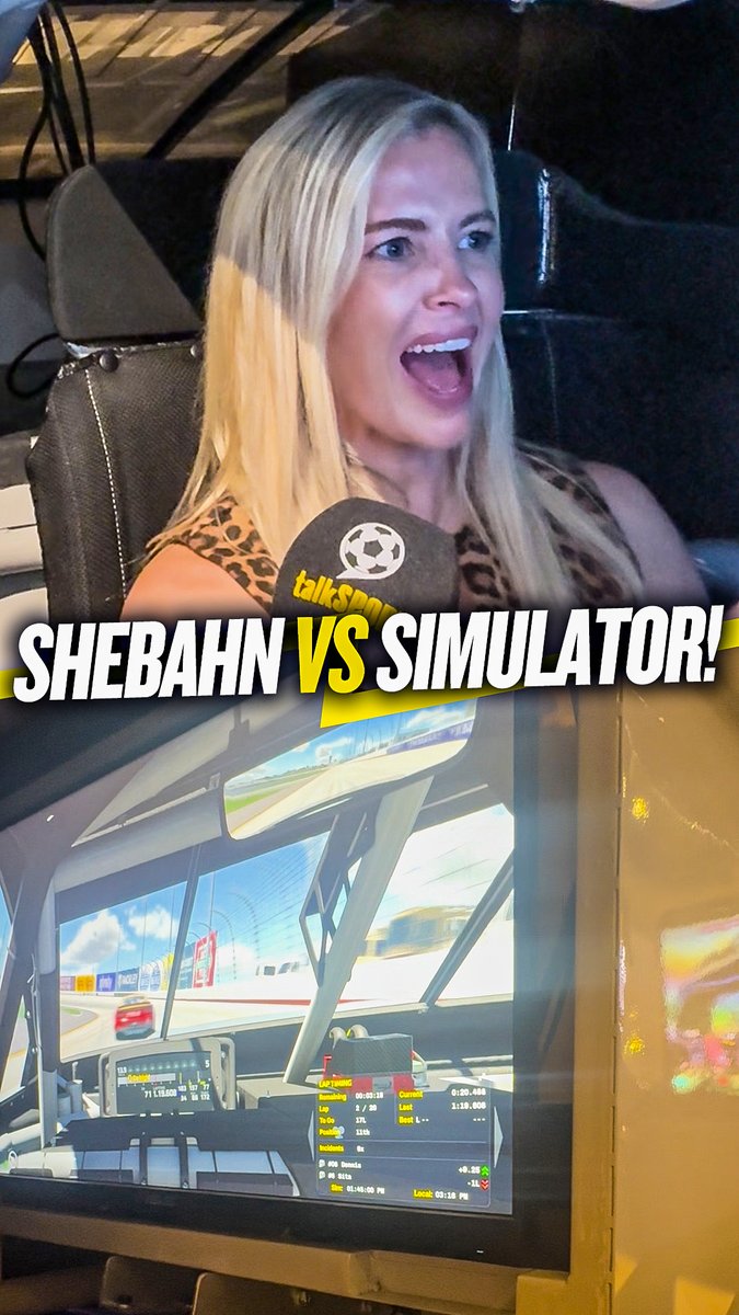 Watch Shebahn Aherne's audition to be a NASCAR Driver as she took on the NASCAR Hall of Fame’s iracing simulator…🏎️🏁
