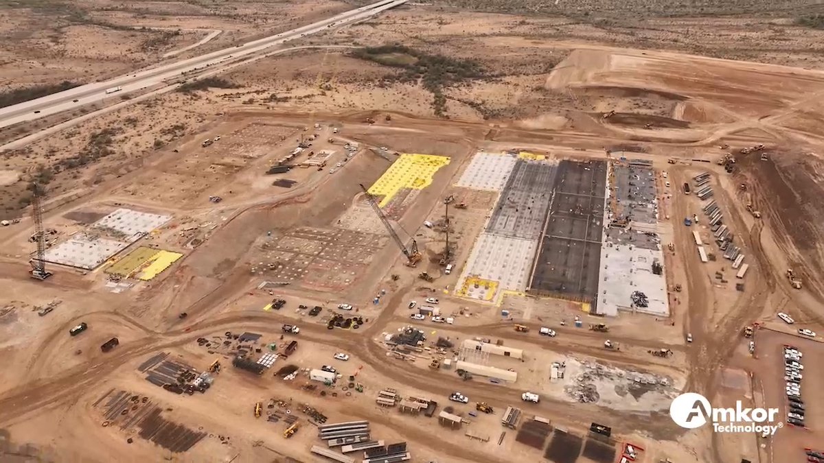 New steel shipment has arrived at Amkor Arizona—another key milestone as construction advances. Our Peoria facility is expanding U.S. capacity for #AI, automotive, communications &amp; #HPC. Building a stronger supply chain—stay tuned for more updates! We are currently hiring! $amkr