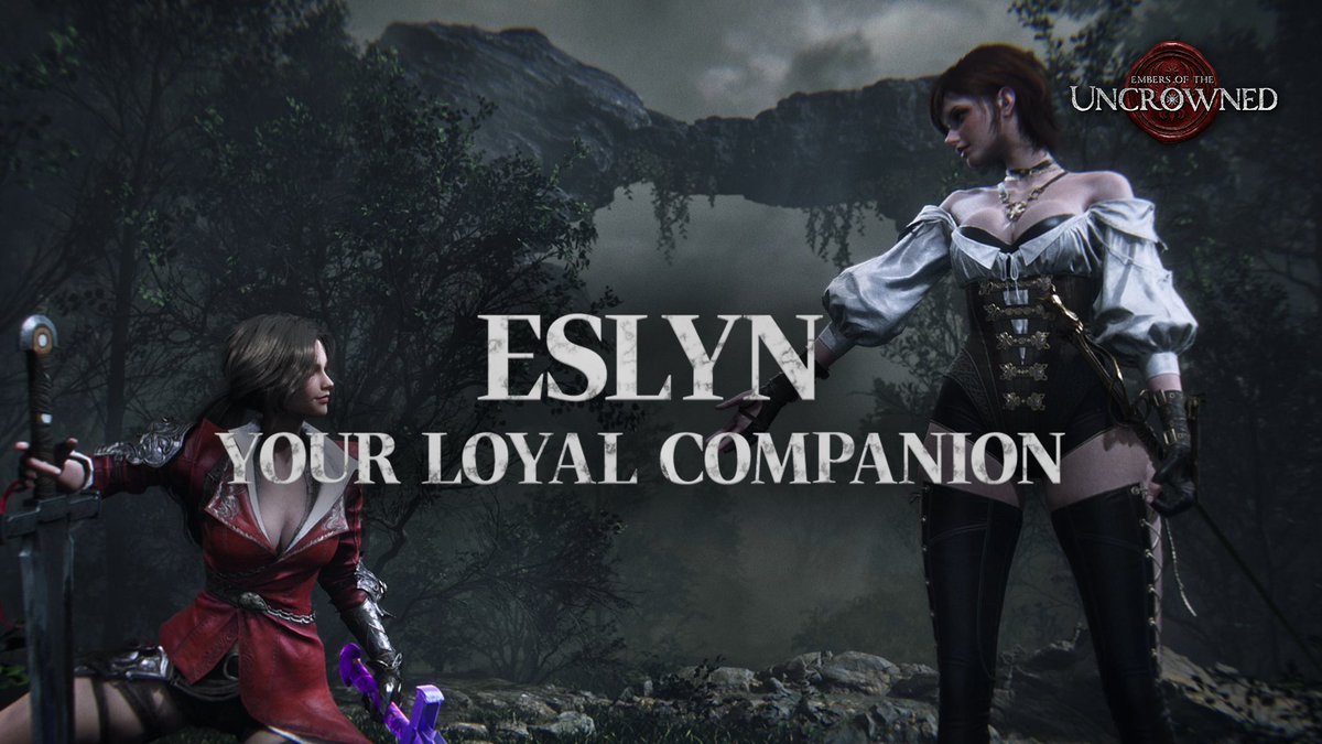 Eslyn | Your Loyal Companion — Embers of the Uncrowned "Please allow me to stand beside you, my lady." Meet Eslyn, your loyal companion, at Steam Next Fest from June 15 to 22! Fight alongside her, build your bond, and reclaim the glory of House Harberwell.