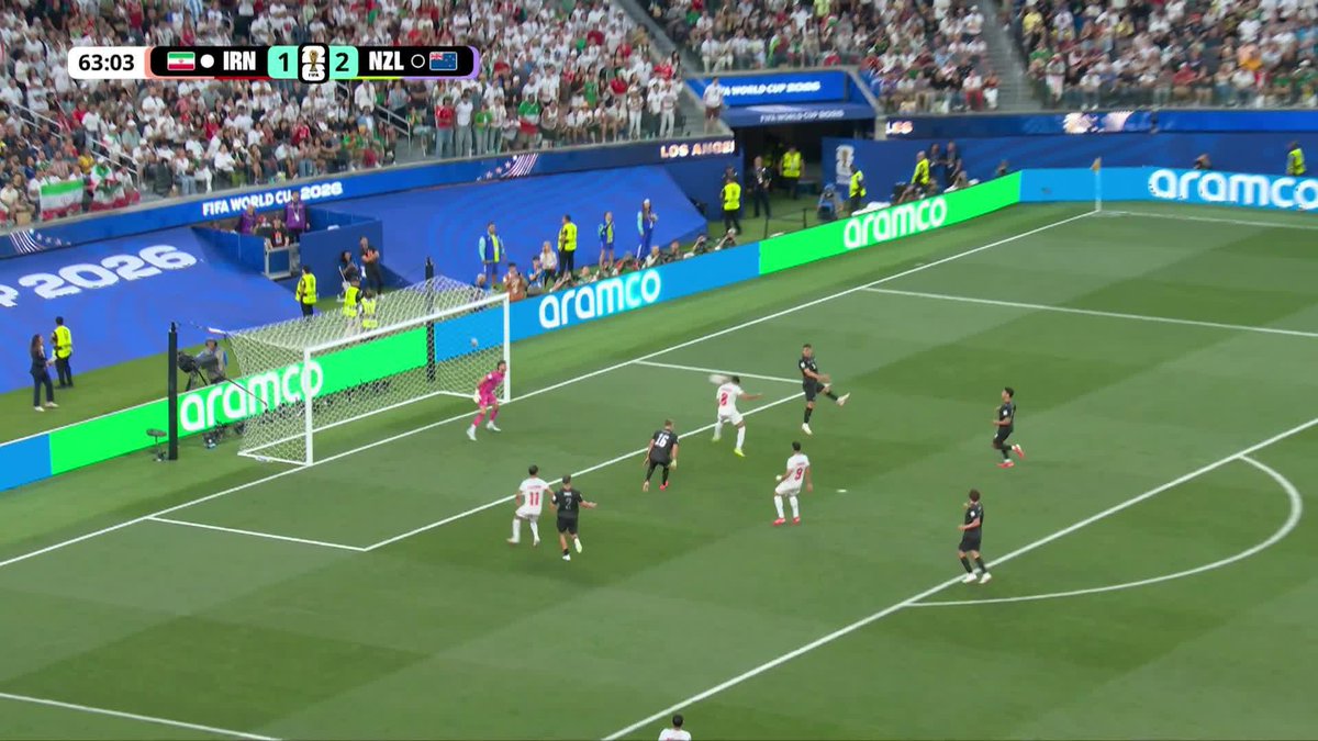 IR IRAN HAVE AN ANSWER ONCE AGAIN! 🇮🇷 Mohammad Mohebi heads it off the post and into the goal to make it 2-2! #FIFAWorldCup