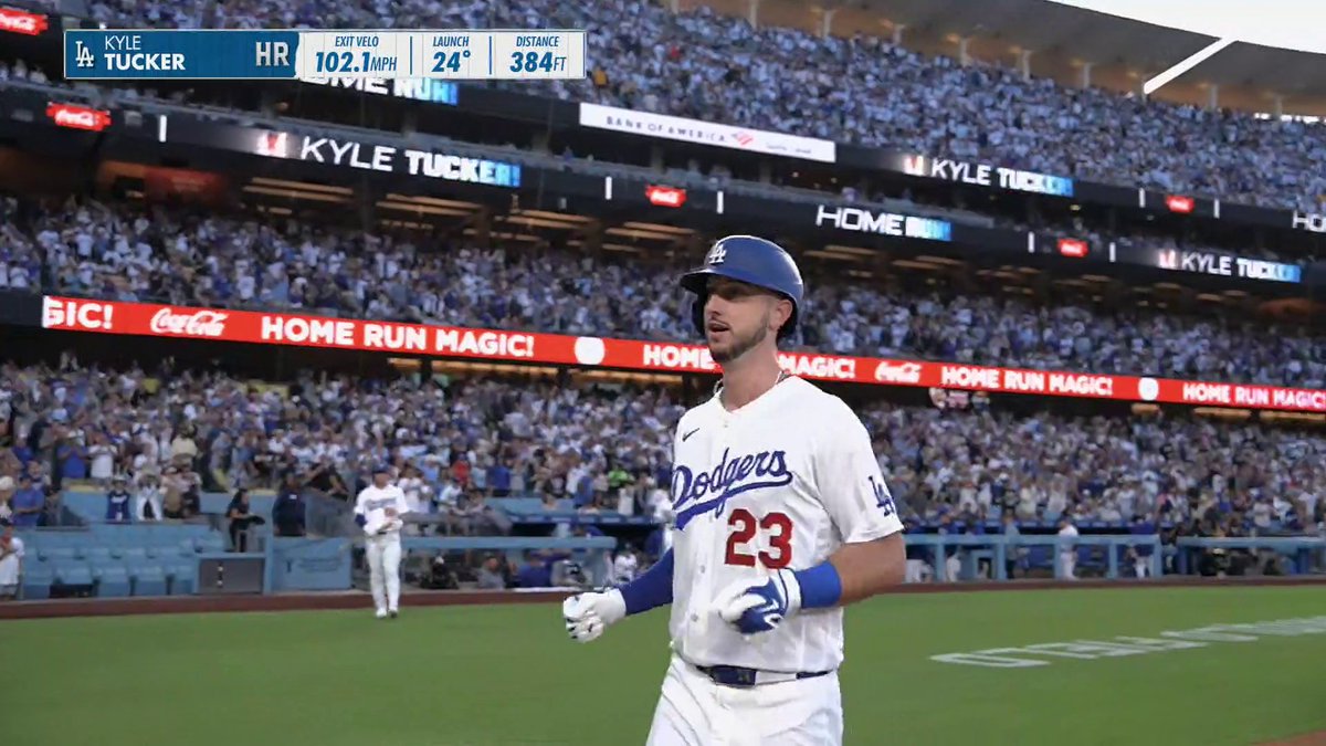 KYLE TUCKER TIES IT UP FOR THE DODGERS‼️