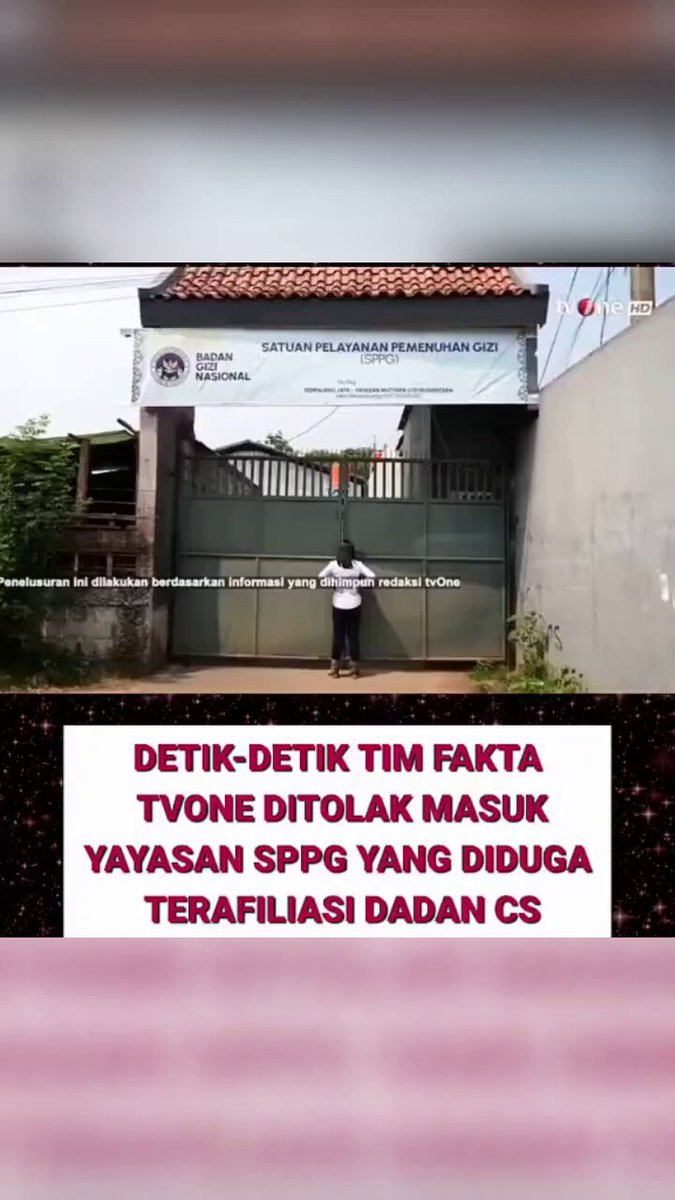 Dapur MBG udah kaya barak tentara, pake ditutup-tutup ngga boleh masuk atau ketemu siapa-siapa meskipun wartawan. Sebuah SPPG diduga terafiliasi Dadan cs di satroni wartawan TV one