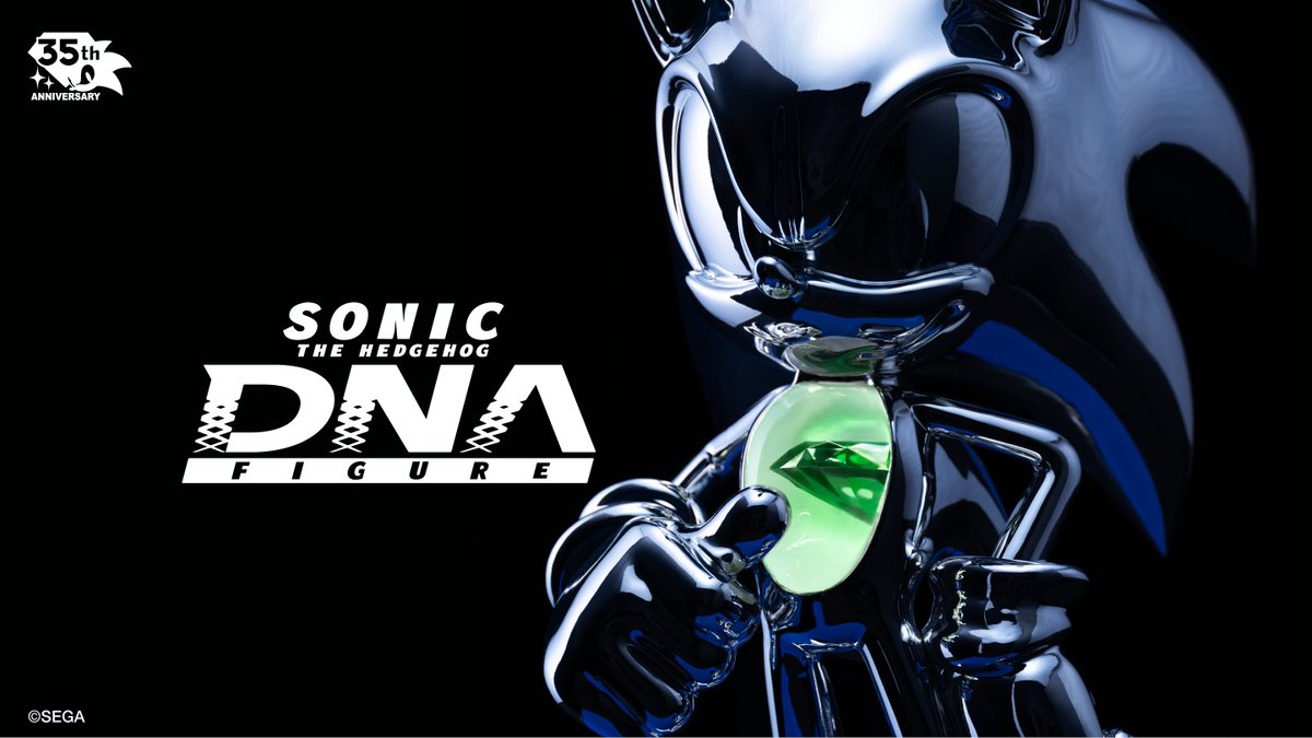 ソニック 35周年 最先端バイオテクノロジーによりつくられた 「ソニックの遺伝子（DNA）」を封入したフィギュア 【SONIC THE HEDGEHOG DNA FIGURE】 6/23 渋谷PARCO 6F SEGA STORE TOKYOで世界初公開 #ソニック #ソニック35周年 LOM BABY