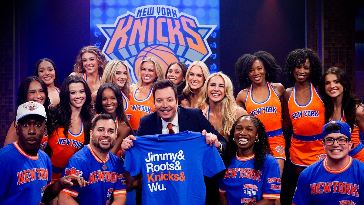 The 7th Avenue Squad &amp; the NEW YORK KNICKS City Dancers take over Studio 6B! 🏀🎶 #FallonTonight #KnicksOnFallon #KnicksInStudio6B #NBAFinals