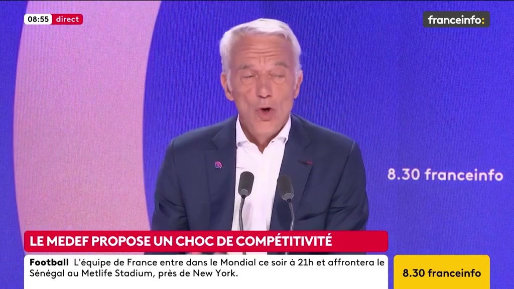 🔴 Le MEDEF propose d’augmenter la TVA de 2 points ➡️ "S’il devait y avoir un impact sur le pouvoir d’achat, c’est sur les classes moyennes et supérieures. En définitive, cela générerait des augmentations de salaire, de la croissance, 260 000 emplois […]", selon Patrick Martin