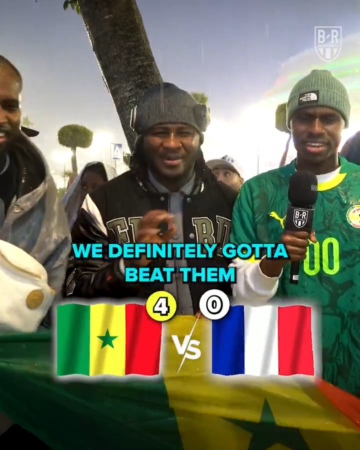 Senegal fans are confident they will stun France today 🇸🇳 (w/ Miles 🫰🏾🇬🇭)