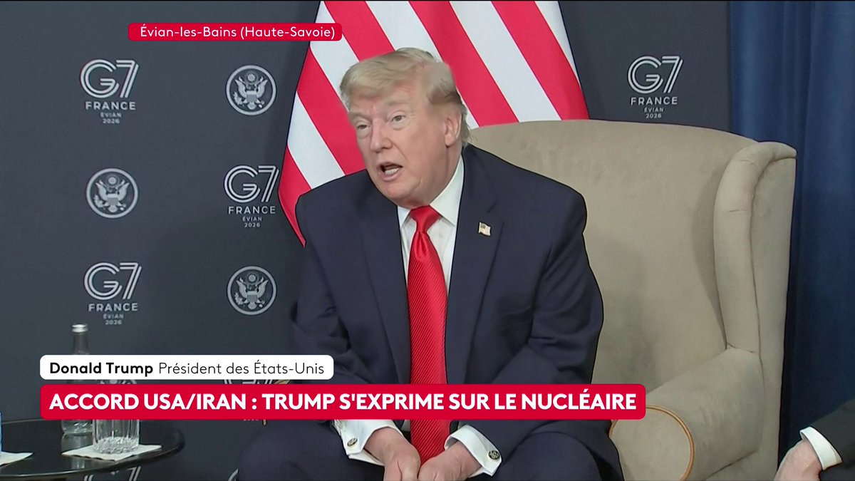 🔴 "Sans les États-Unis, il n'y aurait pas d'Israël. Sans moi, il n'y aurait pas d'Israël, car aucun autre président n'a été prêt à faire ce que j'ai fait." 🗣 Donald Trump, président des États-Unis, lors du G7. #canal16