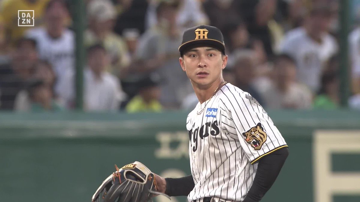 最近ブレイク中です 10試合連続スタメンの熊谷敬宥 スーパープレーを披露！ 才木を守備で援護！ ⚾️阪神×西武 #阪神タイガース #だったらDAZN