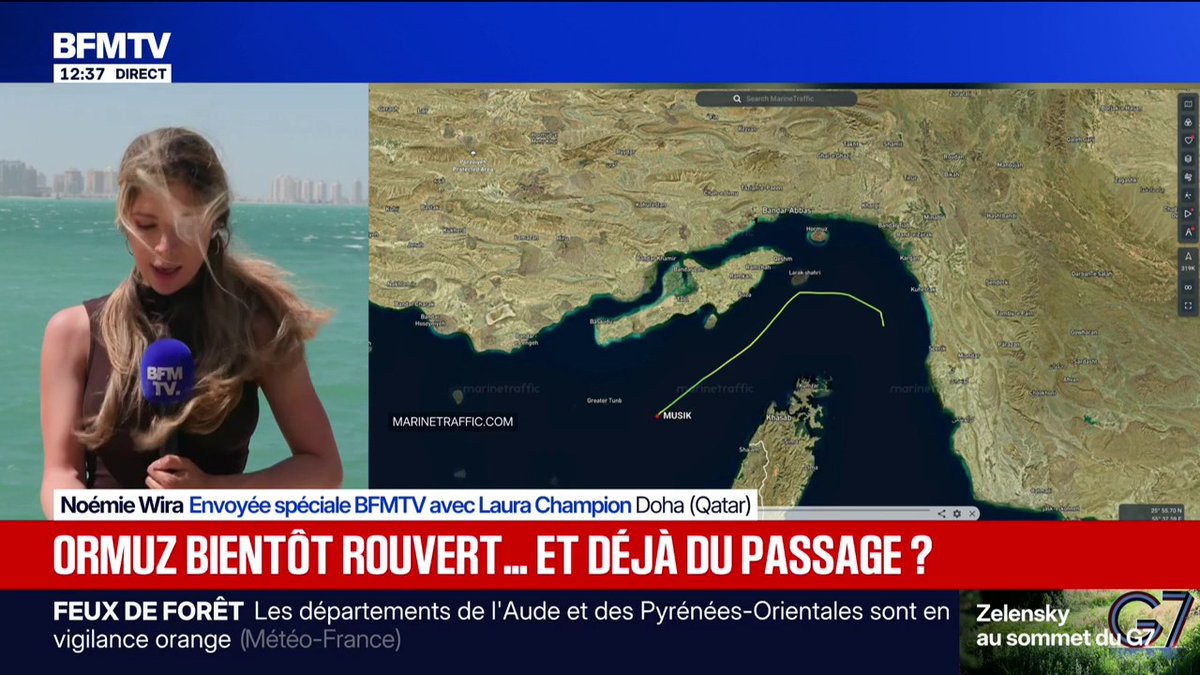 Après l'accord entre les États-Unis et l'Iran, des navires franchissent le détroit d'Ormuz