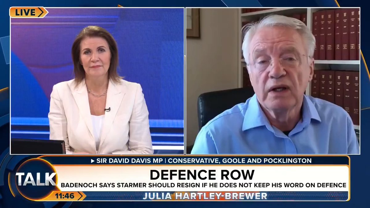 🚨Tory MP Sir David Davis warns the Government's increased digital oversight of Brits will get "worse". "Your and my tax, medical or movement records will now be interpretable and therefore weaponisable. We've got to be very, very careful." Julia Hartley-Brewer | David Davis MP