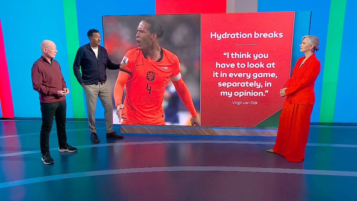 "It's become an opportunity to speak to the manager about tactics" 🗣️ Dermot Gallagher and Jay Bothroyd on the World Cup hydration breaks 🚰