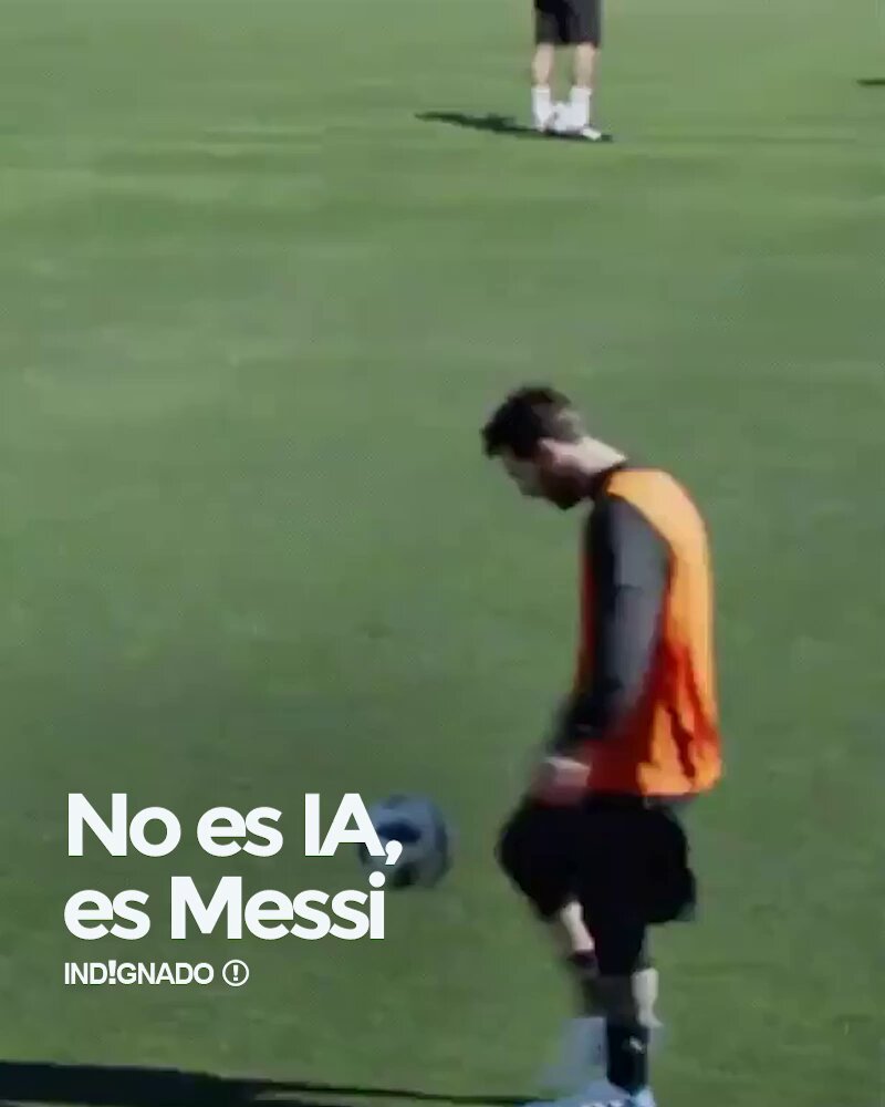 No es IA, es Messi.