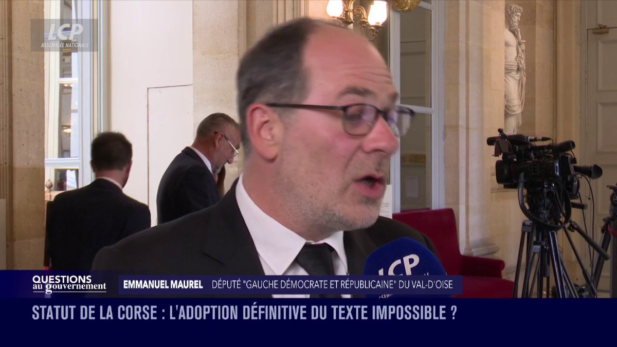 Autonomie de la Corse: "On est en train d'ouvrir une boîte de Pandore, dont on ne connaît pas les conséquences", met en garde Emmanuel Maurel. "Demain, que dira-t-on aux Savoyards, aux Basques, aux Bretons, aux Picards ?" #QAG